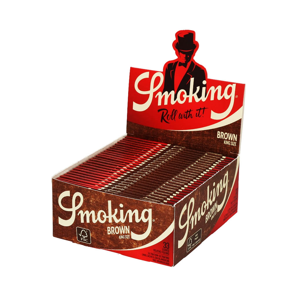 Smoking brown kingsize rolling papers