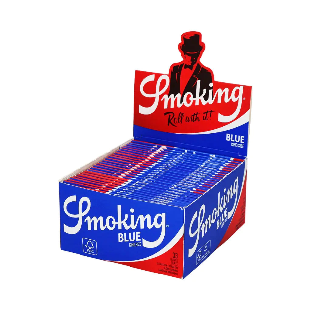 Smoking Blue King Size Cigarette Rolling Papers